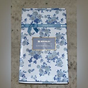 Stanley loveShackFancy blue floral box ONLY with velvet pouch